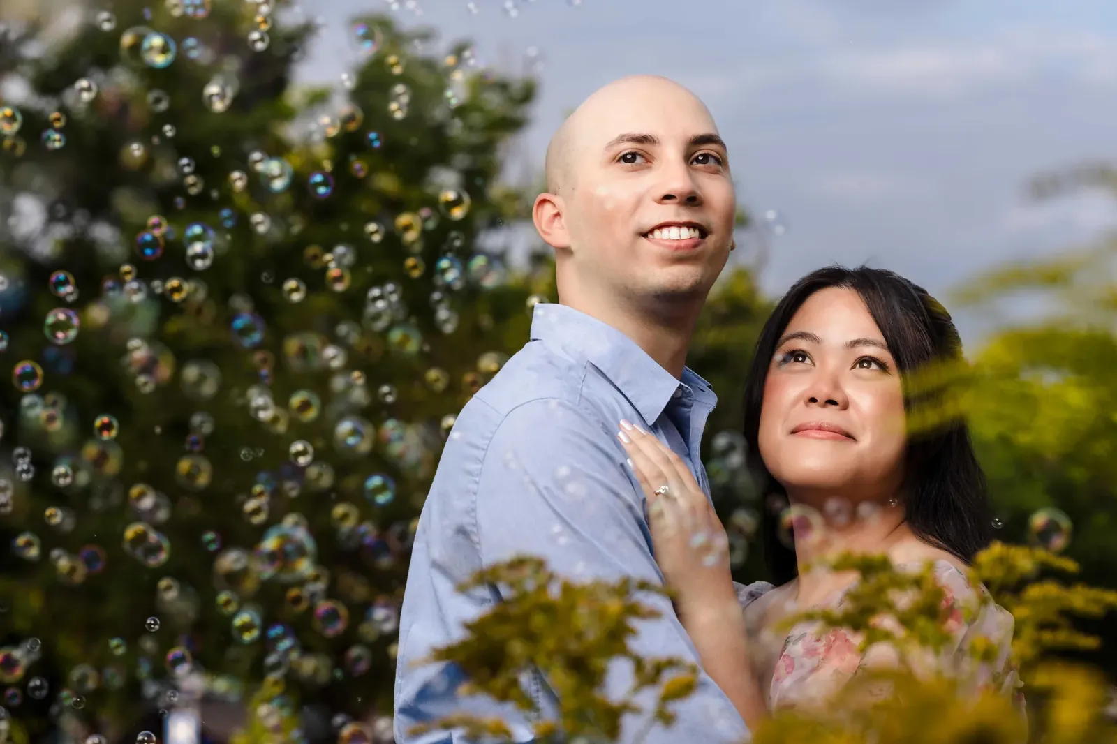 Fine-art engagement portrait of a couple — George Pompilio Photography