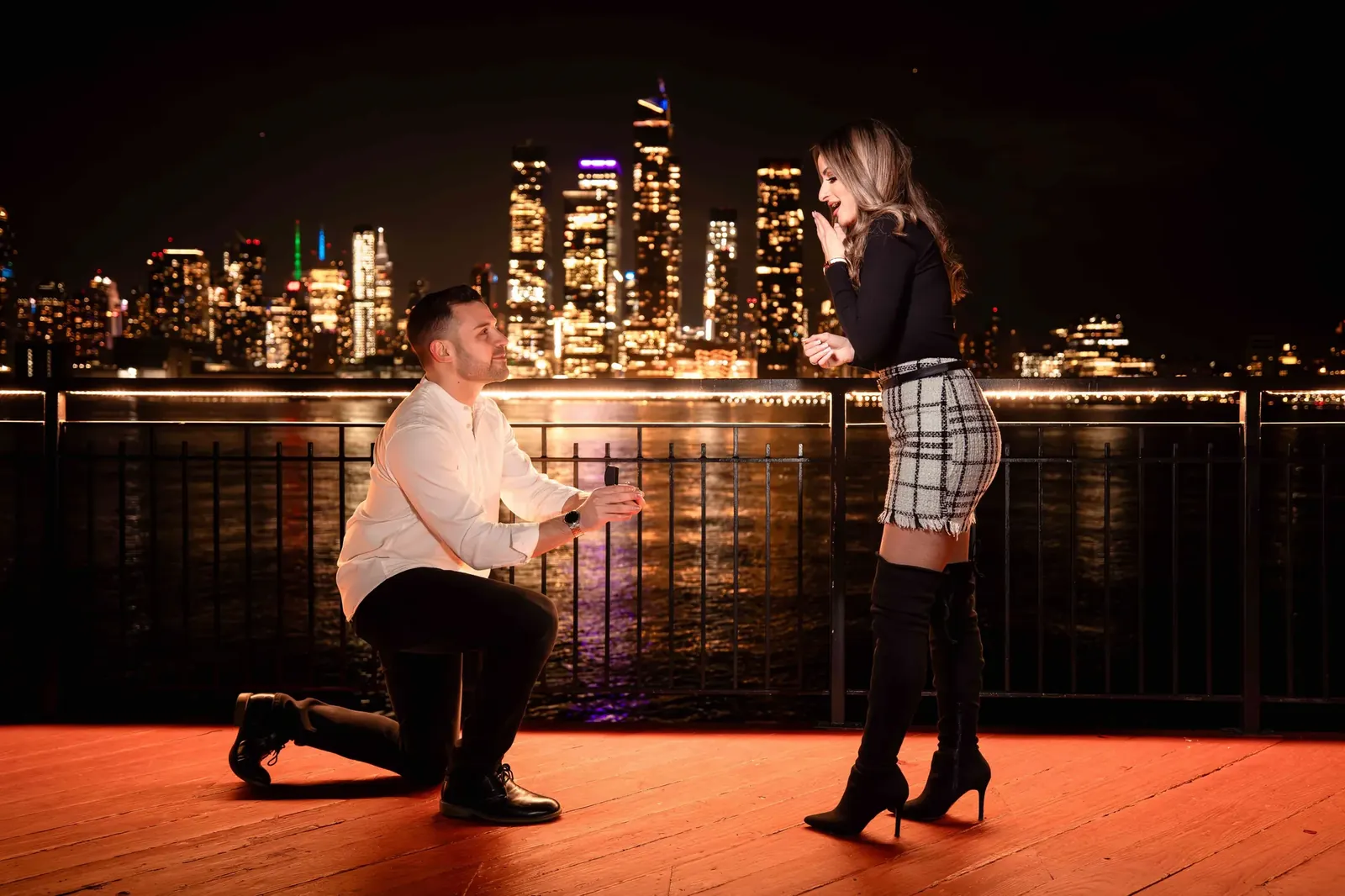 Engagement session portrait of a couple — George Pompilio Photography